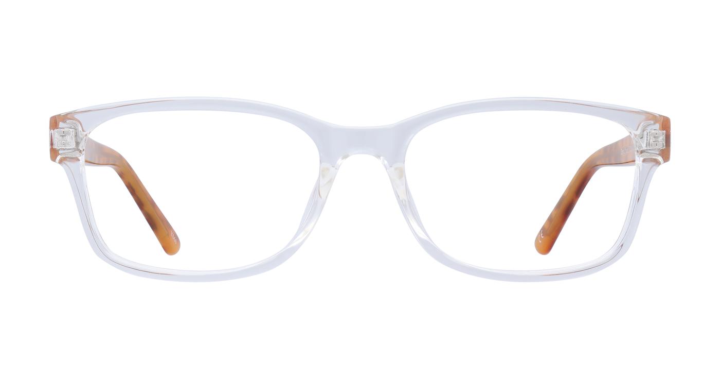 Glasses Direct Dewy  - Crystal - Distance, Basic Lenses, No Tints