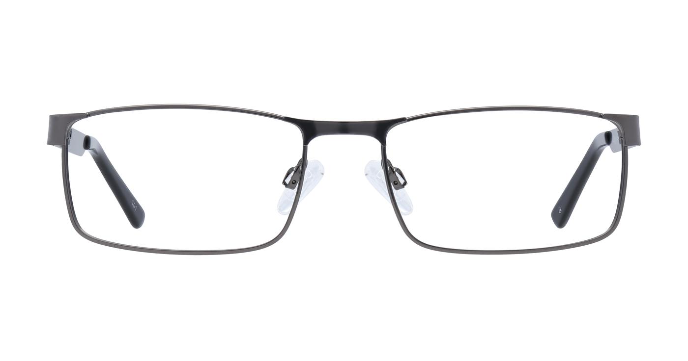 Glasses Direct Digby  - Matte Gunmetal - Distance, Basic Lenses, No Tints