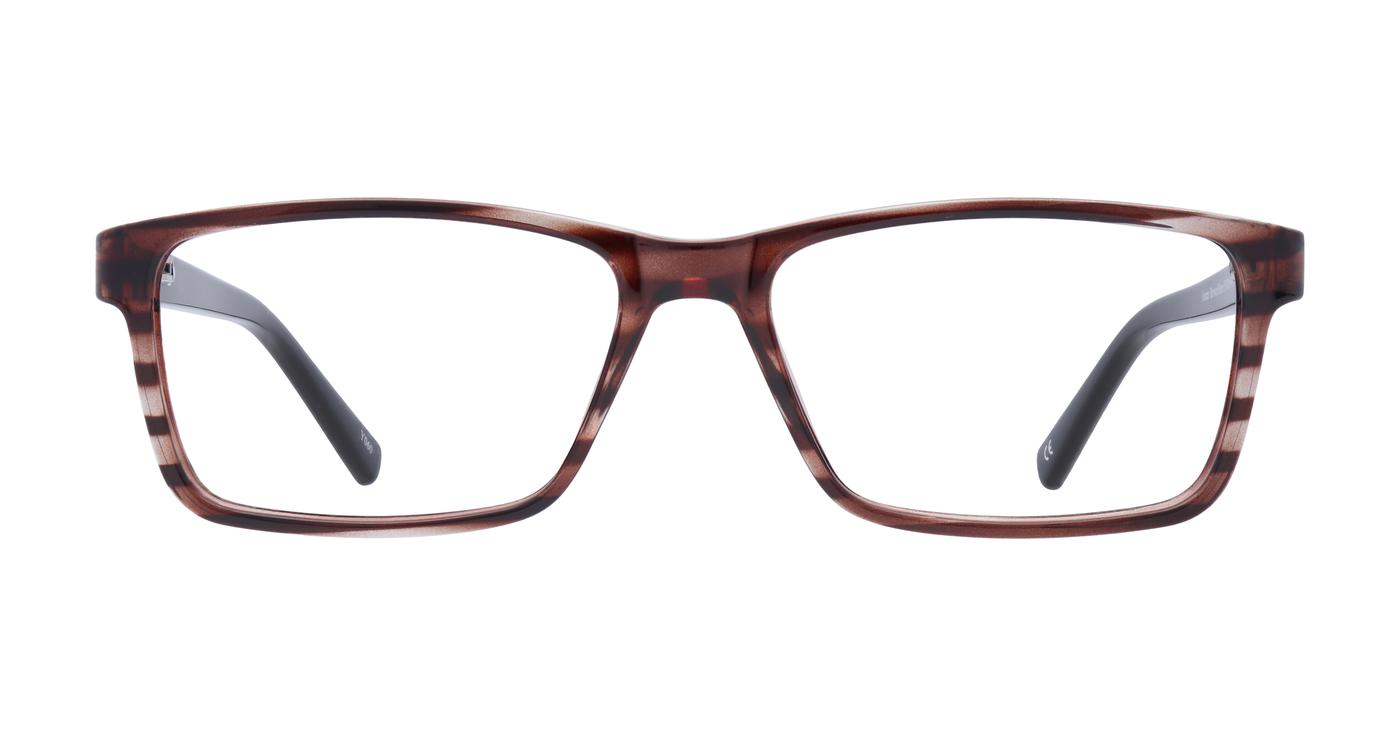 Glasses Direct Doran  - Brown Horn - Distance, Basic Lenses, No Tints