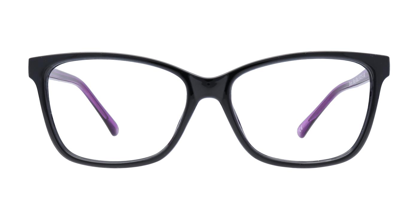 Glasses Direct Dottie  - Shiny Black - Distance, Basic Lenses, No Tints