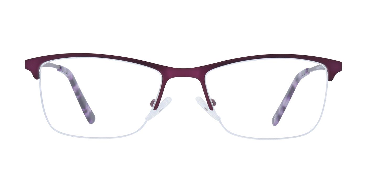 Glasses Direct Elise  - Matte Purple - Distance, Basic Lenses, No Tints