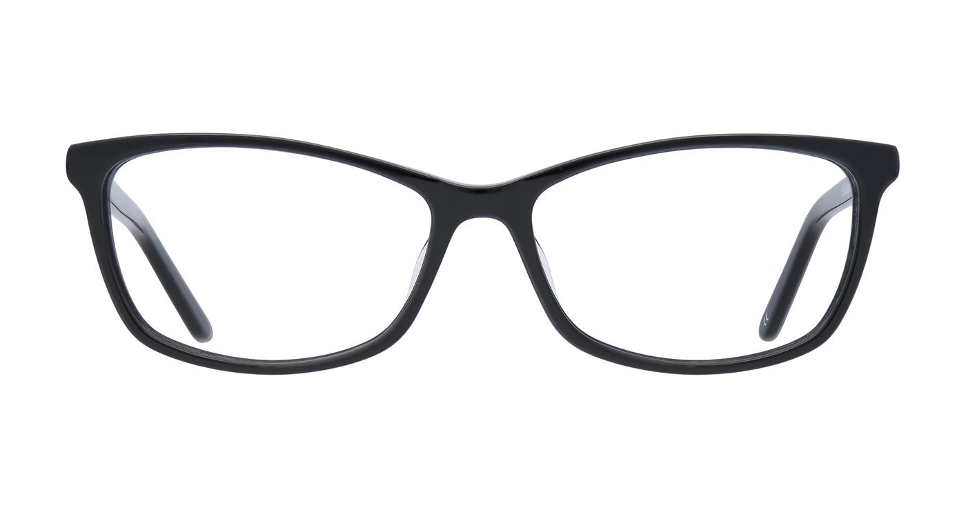 Glasses Direct Ella  - Black - Distance, Basic Lenses, No Tints