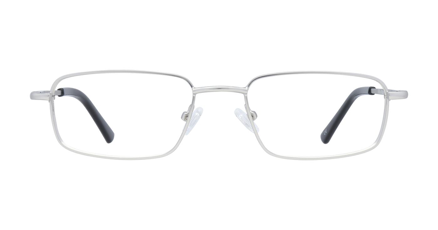 Glasses Direct Ellis  - Matte Silver - Distance, Basic Lenses, No Tints