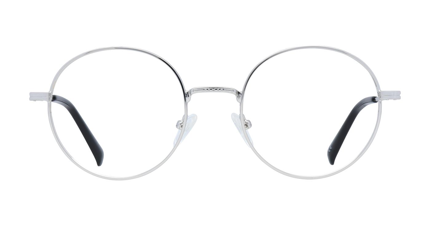 Glasses Direct Everly  - Shiny Silver - Distance, Basic Lenses, No Tints