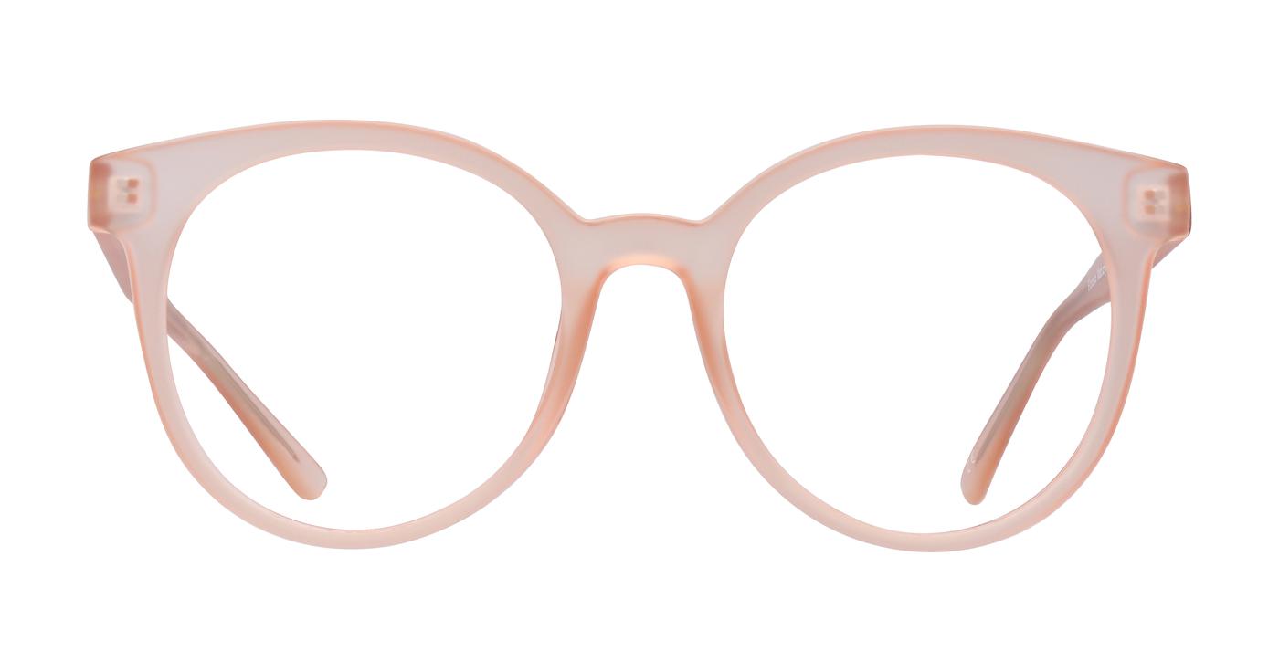 Glasses Direct Florence  - Matte Crystal / Nude - Distance, Basic Lenses, No Tints