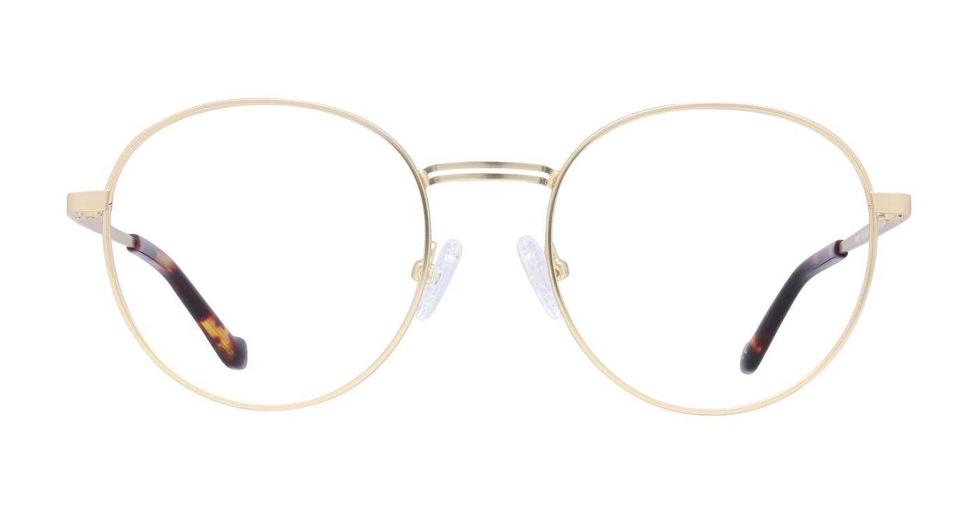 Glasses Direct Franky  - Matte Gold - Distance, Basic Lenses, No Tints