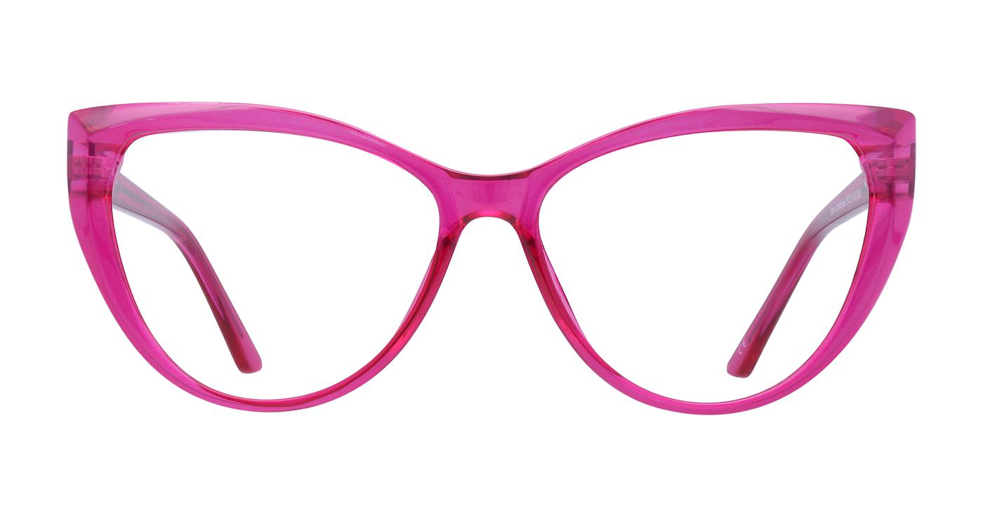 Glasses Direct Freya  - Crystal Pink - Distance, Basic Lenses, No Tints