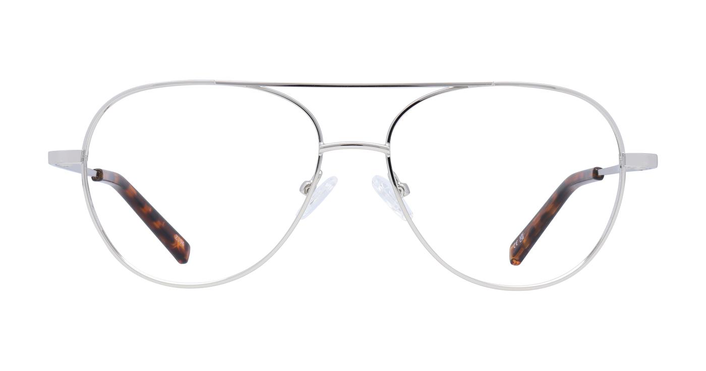 Glasses Direct Gabriel  - Silver - Distance, Basic Lenses, No Tints