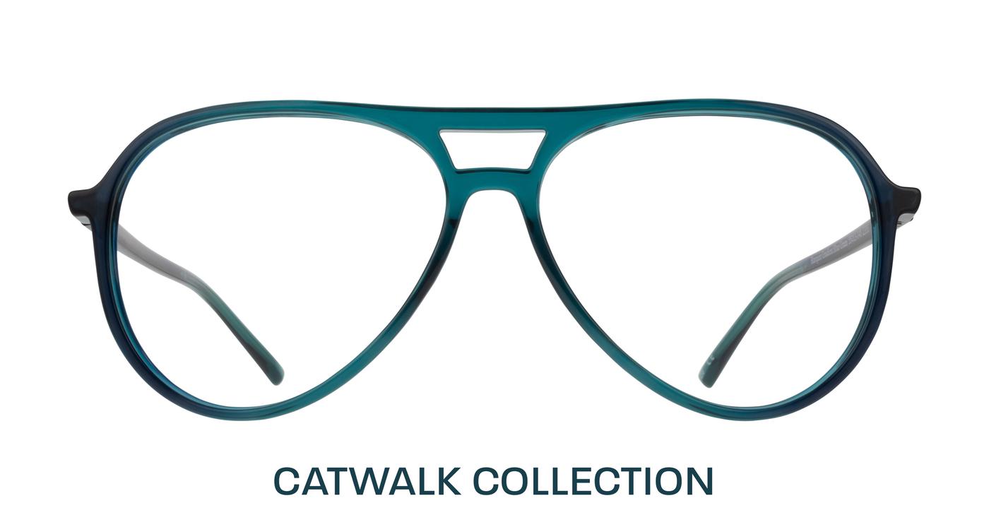Glasses Direct Harquin  - Gradient Blue / Green - Distance, Basic Lenses, No Tints