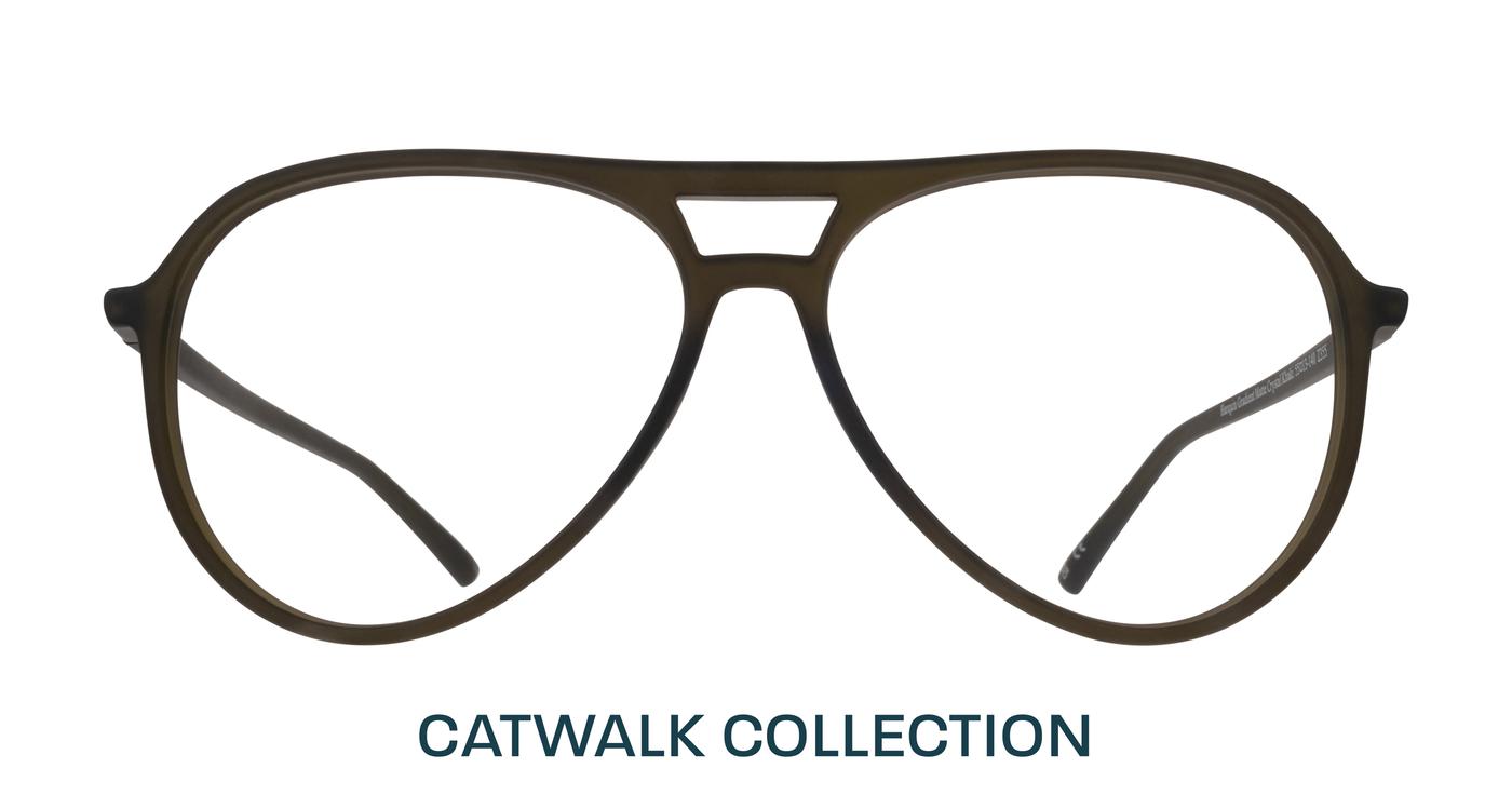 Glasses Direct Harquin  - Matte Crystal Khaki - Distance, Basic Lenses, No Tints