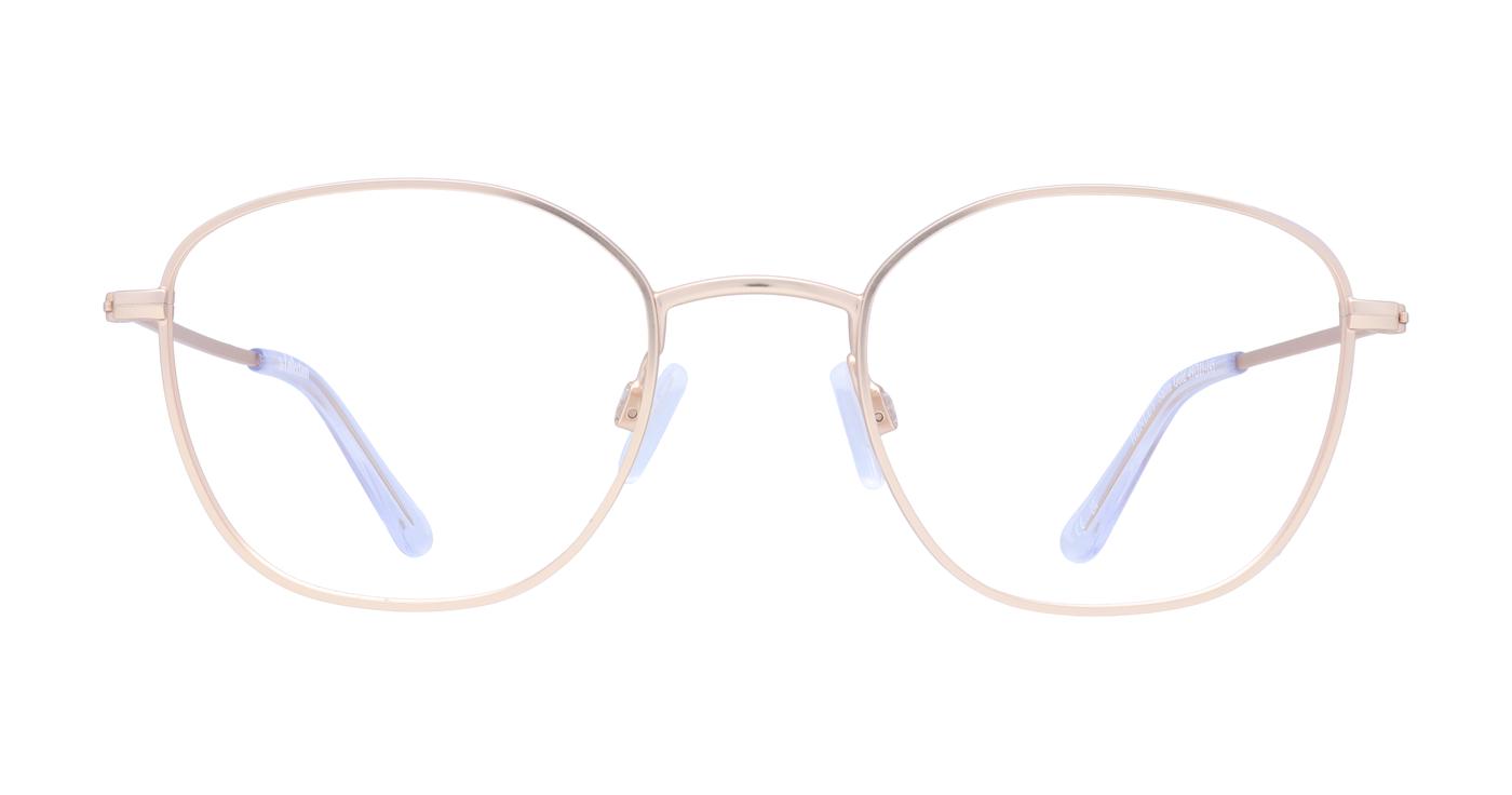 Glasses Direct Henley  - Satin Gold - Distance, Basic Lenses, No Tints