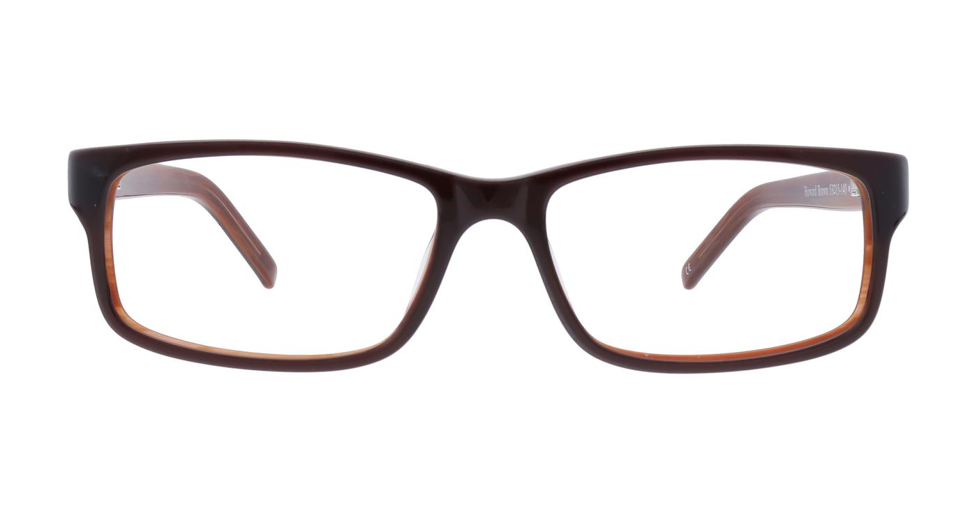 Glasses Direct Howard  - Brown - Distance, Basic Lenses, No Tints