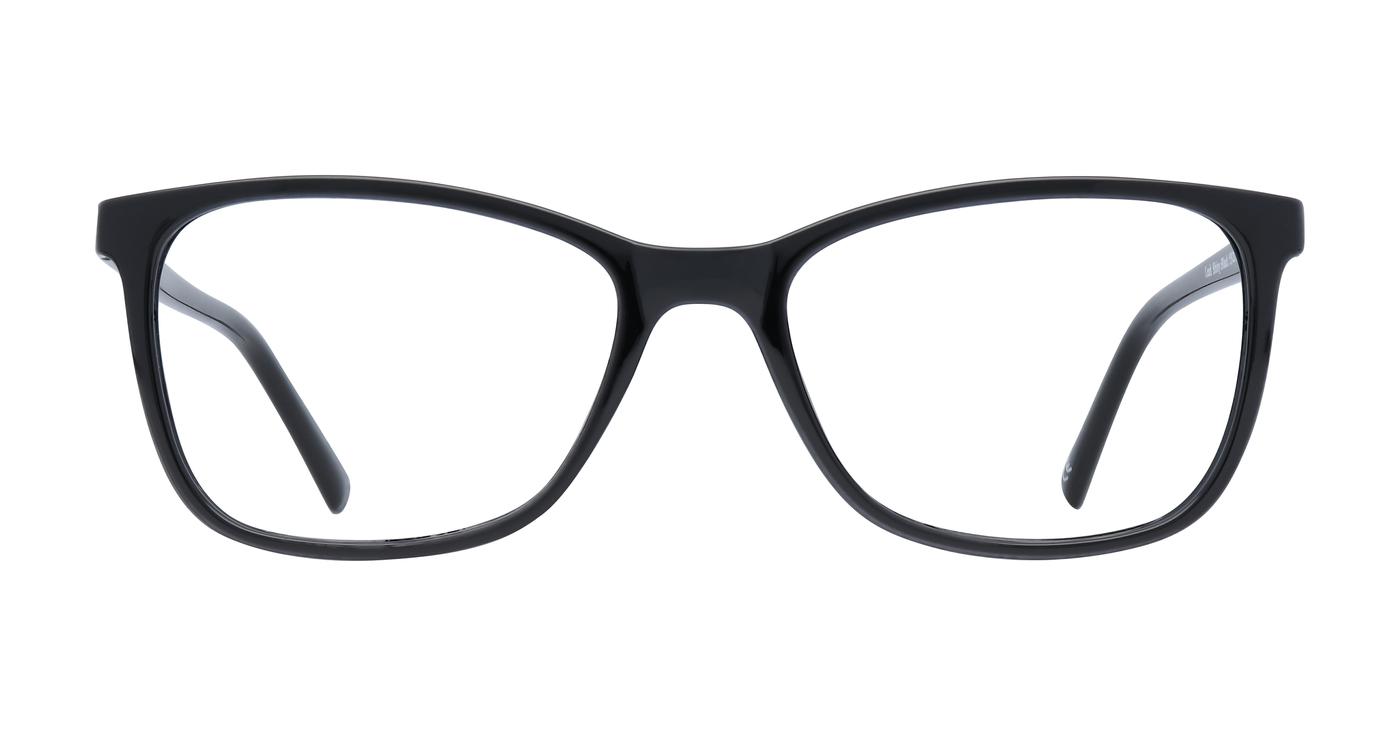 Glasses Direct Leah  - Shiny Black - Distance, Basic Lenses, No Tints