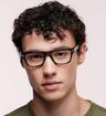 Black Burberry BE2387 Square Glasses - Modelled by a male