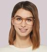 Topaz Glasses Direct Andi Birthstone Round Glasses - Modelled by a female