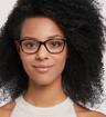 Purple Glasses Direct Caitlin Wayfarer Glasses - Modelled by a female