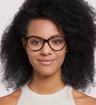 Havana Glasses Direct Chloe Cat-eye Glasses - Modelled by a female