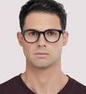 Black Gucci GG0769O Round Glasses - Modelled by a male