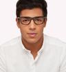 Grey Gucci GG0938O Rectangle Glasses - Modelled by a male