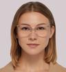 Crystal Kate Spade Darcie Cat-eye Glasses - Modelled by a female
