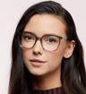 Grey Kate Spade Madrigal/G Square Glasses - Modelled by a female
