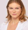 Pink Kate Spade Sariyah Cat-eye Glasses - Modelled by a female