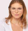 Grey Kate Spade Thea Cat-eye Glasses - Modelled by a female