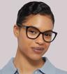 Black Kate Spade Zahra Cat-eye Glasses - Modelled by a female