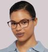 Brown / Blue Kate Spade Zahra Cat-eye Glasses - Modelled by a female