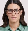 Havana Levis LV1003 Square Glasses - Modelled by a female