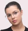 Palladium Levis LV1010 Square Glasses - Modelled by a female