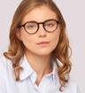 Havana Levis LV1023 Round Glasses - Modelled by a female