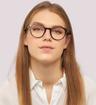 Havana Levis LV5016 Round Glasses - Modelled by a female