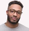 Mud Levis LV5040 Oval Glasses - Modelled by a male