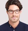 Tortoise London Retro River Round Glasses - Modelled by a male