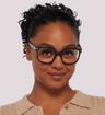 Black Marc Jacobs MJ 1054 Square Glasses - Modelled by a female