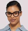 Black Marc Jacobs MJ 1071 Cat-eye Glasses - Modelled by a female