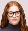 Black Marc Jacobs MJ 1085 Round Glasses - Modelled by a female