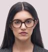 Havana Persol PO3263V Square Glasses - Modelled by a female