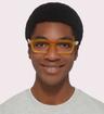 Miele Persol PO3301V Rectangle Glasses - Modelled by a male