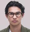 Shiny Brown Tortoise Polo Ralph Lauren PH2267 Square Glasses - Modelled by a male