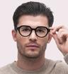 Black Ray-Ban Gina RB7214-49 Square Glasses - Modelled by a male