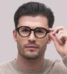 Havana Ray-Ban Gina RB7214-49 Square Glasses - Modelled by a male