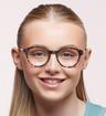 Black Scout Made in Italy Genova Round Glasses - Modelled by a female