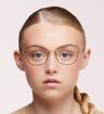 Black Scout Made in Italy Roma Cat-eye Glasses - Modelled by a female