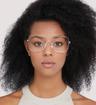 Crystal Scout Calina Square Glasses - Modelled by a female