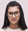Havana Scout Gabriella Cat-eye Glasses - Modelled by a female