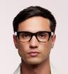 Black Tom Ford FT5379 Rectangle Glasses - Modelled by a male