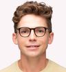 Shiny Black Tom Ford FT5832-B Round Glasses - Modelled by a male