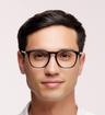 Shiny Black Tom Ford FT5937-B Round Glasses - Modelled by a male